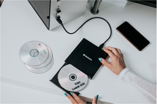 Verbatim MOBILE DVD REWRITER USB 2.0 BLACK (LIGHT VERSION)