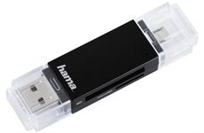 Hama Basic USB-2.0-OTG-Kartenleser (schwarz)