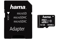 Hama microSDHC 16GB UHS I + Adapter