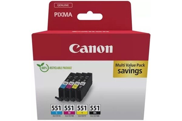 Canon CLI-551 schwarz+multicolor