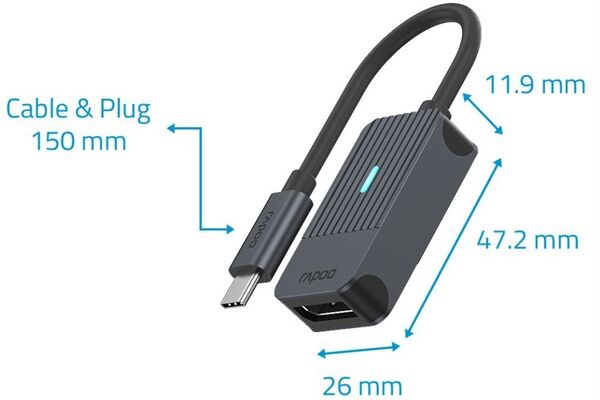 Rapoo USB-C>DisplayPort Adapter