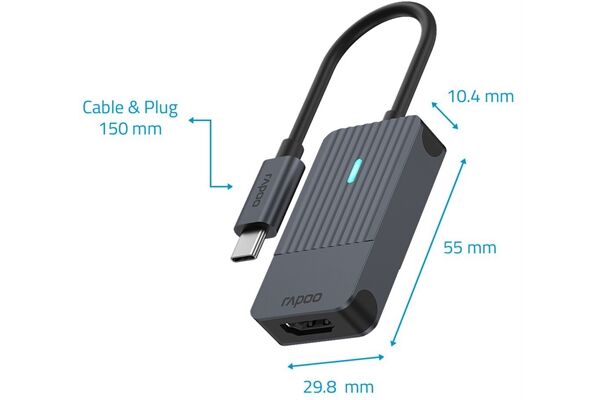 Rapoo USB-C>HDMI Adapter