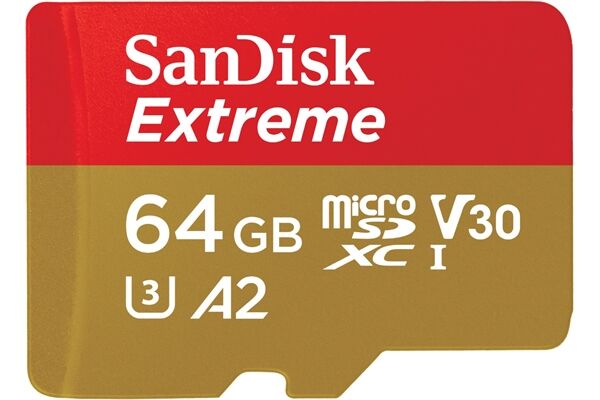Sandisk microSDXC Extreme (64GB) + Adapter