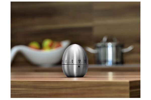 Xavax 95302 EDELSTAHL EIERUHR Silber