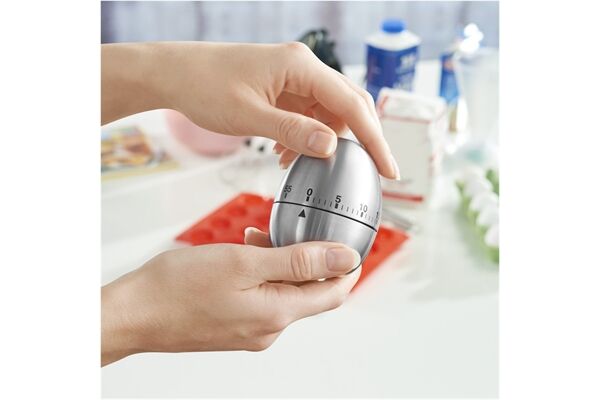 Xavax 95302 EDELSTAHL EIERUHR Silber