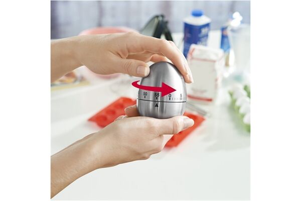 Xavax 95302 EDELSTAHL EIERUHR Silber