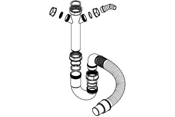 Xavax 110967 FLEX.SIPHONSET Weiss