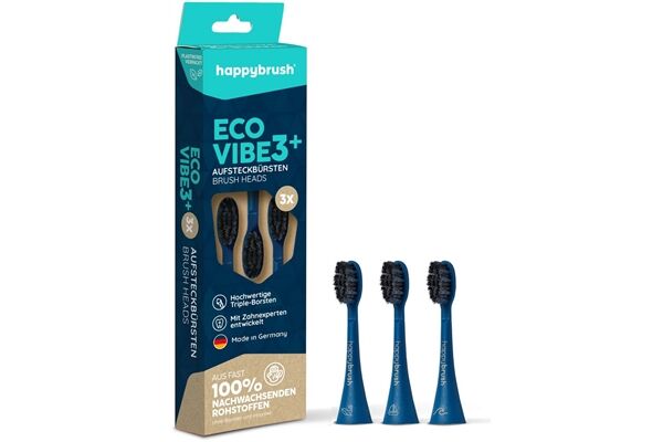 happybrush ECO VIBE 3+ Aufsteckbürsten Ocean