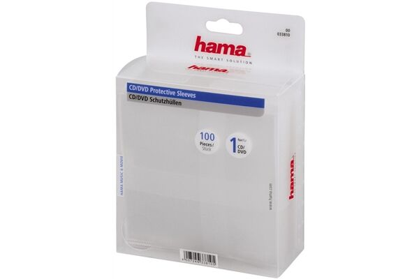 Hama 33810 CD/DVD PP-HU 100 Transpare 100 Stü