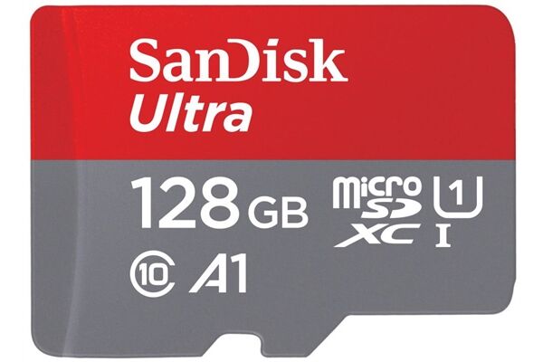 Sandisk microSDXC Ultra (128GB).
