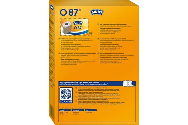 Swirl O 87 Staubsaugerbeutel