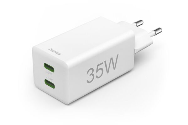 Hama Schnellladegerät 2x USB-C (35W)