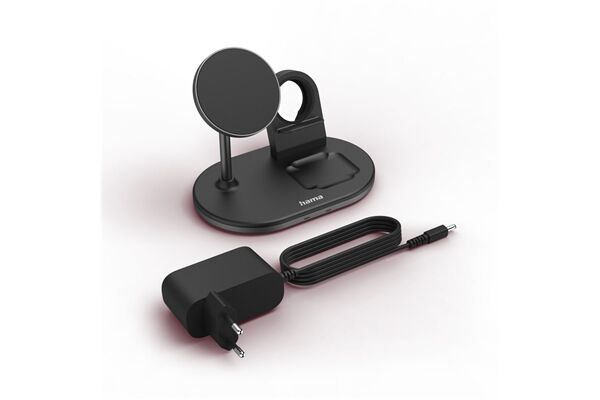 Hama 3in1 Kabellose Ladestat. MagCharge