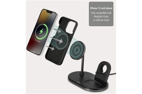 Hama 3in1 Kabellose Ladestat. MagCharge