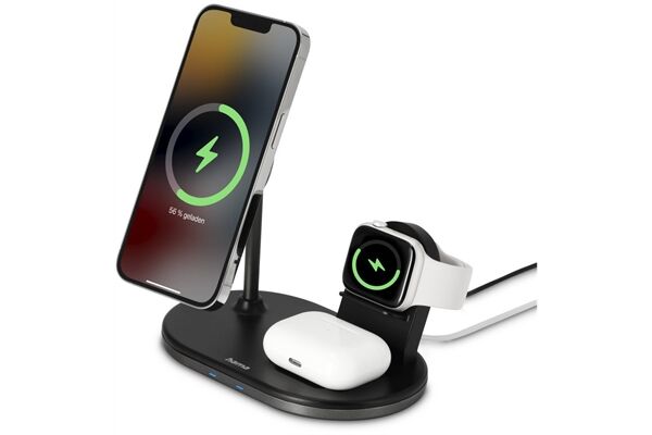 Hama 3in1 Kabellose Ladestat. MagCharge