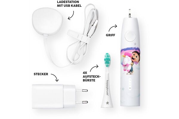 happybrush ECO VIBE KIDS Agnes + 3 Refills