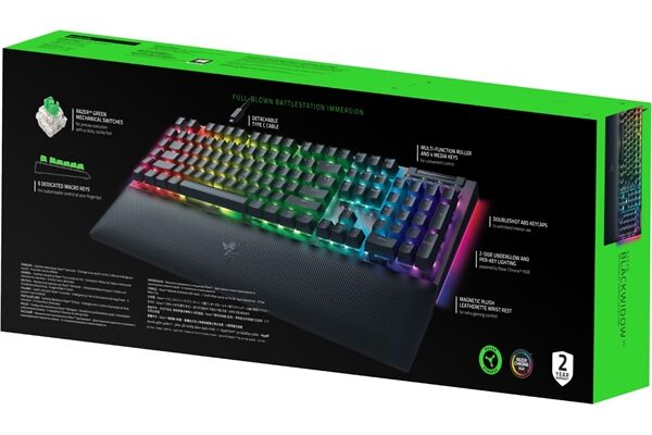 Razer BlackWidow V4 (DE) Green Switch