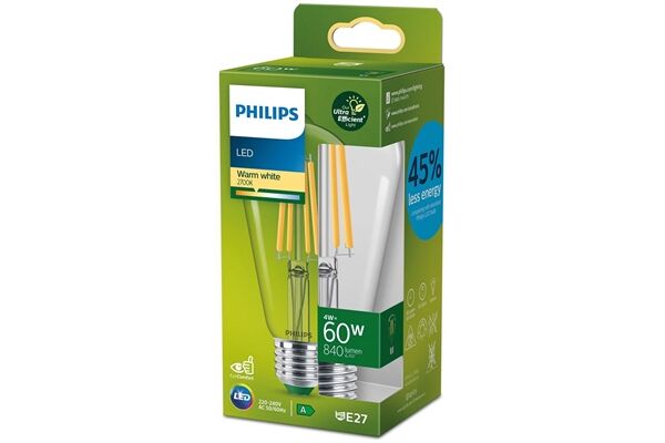 Philips LED CLA 60W ST64 E27 2700K CL UE