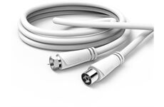 Hama SAT-Anschlusskabel 90dB (5m) (weiss)
