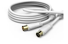 Hama Antennen-Kabel 100dB (7,5m) (weiss)