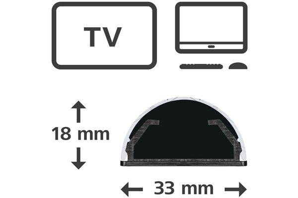 Hama Alu-Kabelkanal 110/3,3/1,8cm