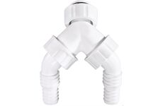 Xavax Doppel-Geräteanschlusstülle (weiss)