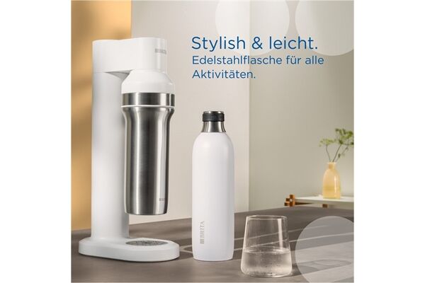 Brita sodaTRIO Edelstahlflasche groß