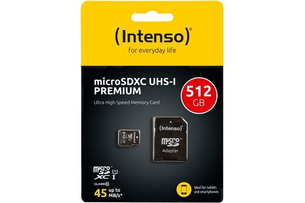 Intenso microSDXC Card Premium (512GB)