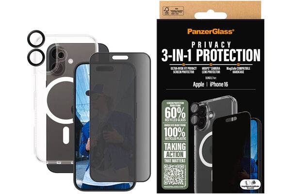 Panzerglass 3-in-1 Schutz Set Privacy