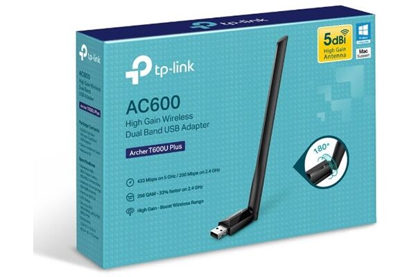 TP-Link Archer T600U Plus AC600-High-Gain-Dualband-USB-WLA