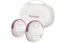 Momcozy M6 Mobile Milch Pumpe Doppelt (Maroon)