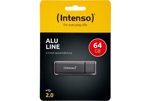 Intenso AluLine USB Drive 64GB Anthrazit