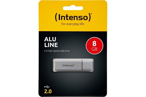 Intenso AluLine USB Drive 8GB Silber