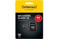 Intenso Micro SD Card 64GB Class 10 SDXC inkl. S