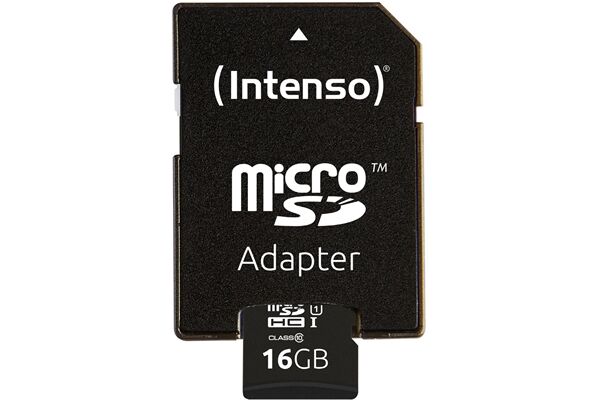 Intenso Micro SD Card 16GB UHS-I inkl. SD Adapte