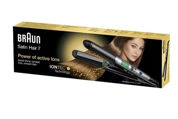 Braun ST 710 Satin Hair 7 Schwarz-Silber B-Ware