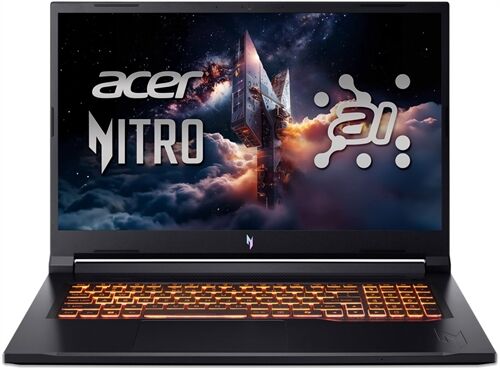 Acer Nitro V 17 AI ANV17-41-R0D6 Copilot+ PC AMD Ryzen™ 5 240 Laptop 43,9 cm (17.3") Full HD 16 GB DDR5-SDRAM 512 GB SSD NVIDIA GeForce RTX 5050 Wi-Fi 6E (802.11ax) Windows 11 Home Schwarz