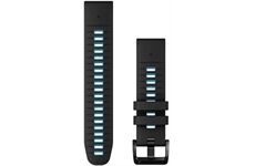 Garmin QuickChange Silikonarmband (22mm) (schwarz/zirrusblau)