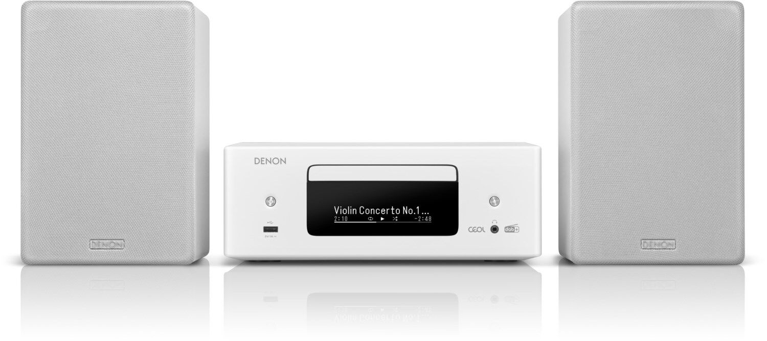 Denon CEOL N12 DAB (mit Lautsprecher) (weiss) - Alles für zuhause
