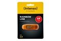 Intenso Rainbow Line 64GB USB Drive 2.0 Orange