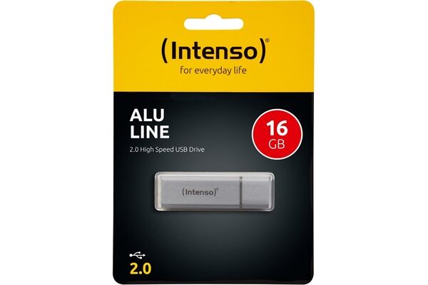 Intenso AluLine USB Drive 16GB Silber