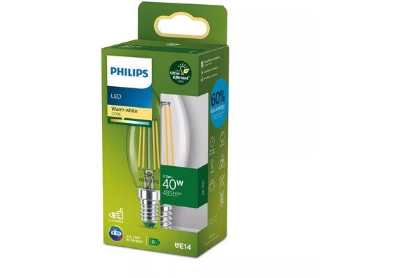 Philips LED CLA 40W B35 E14 CL UE SRT4