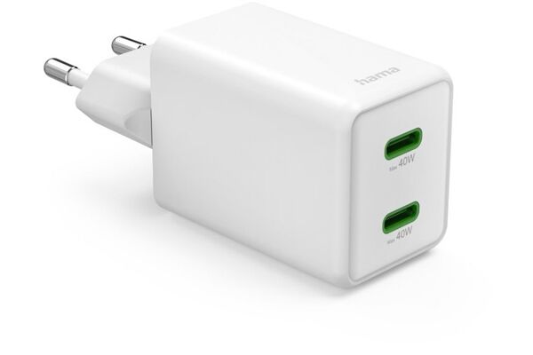 Hama Schnellladegerät 2x USB-C (40W)