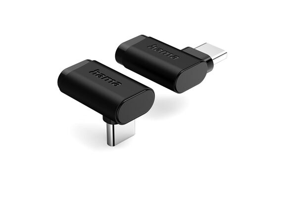 Hama USB-C-Winkeladapter 90° 2er Set