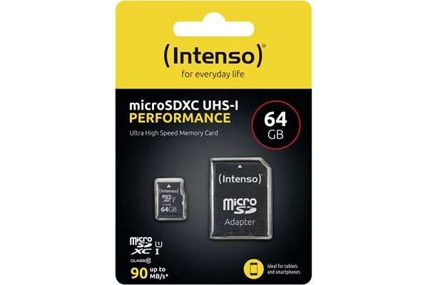 Intenso microSDXC 64GB Class 10 UHS-I U1 Performan