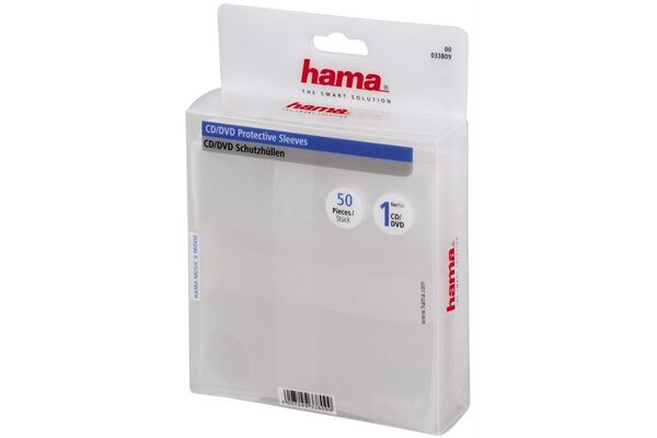 Hama 33809 CD/DVD PP-HU 50Pa Transpare 50 Stü