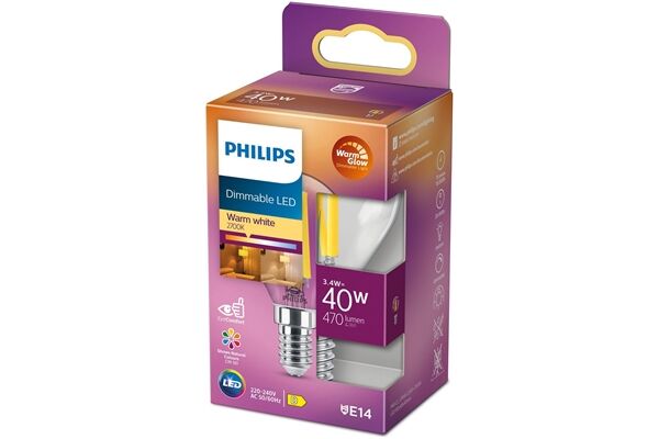 Philips LEDclassic 40W P45 E14 WGD90 CL