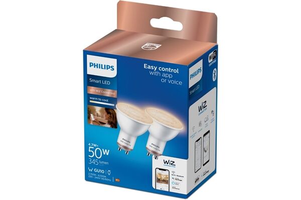 Philips PHI WFB 50W GU10 927-65 TW 2er P.