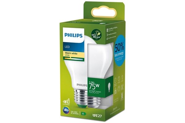 Philips LED CLA 75W A60 E27 2700K FR UE