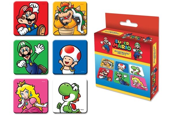 PYRAMID Mario and Crew Untersetzer 6er